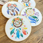 Dream Catcher Embroidery Kit- Material Pack- Needlework-DIY Cross Stitch Set-Set Sulaman Tangan