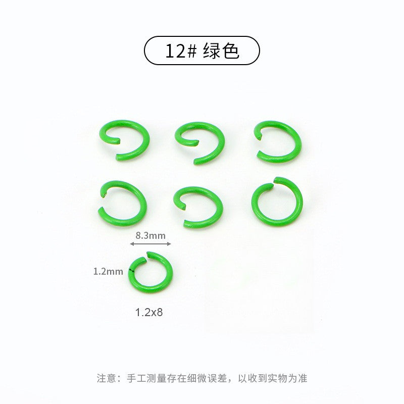 20pcs Open Jump Ring [8mm] - Metal Connector Ring | Single Loop for Keychain Materials | Cincin Penyambung Logam
