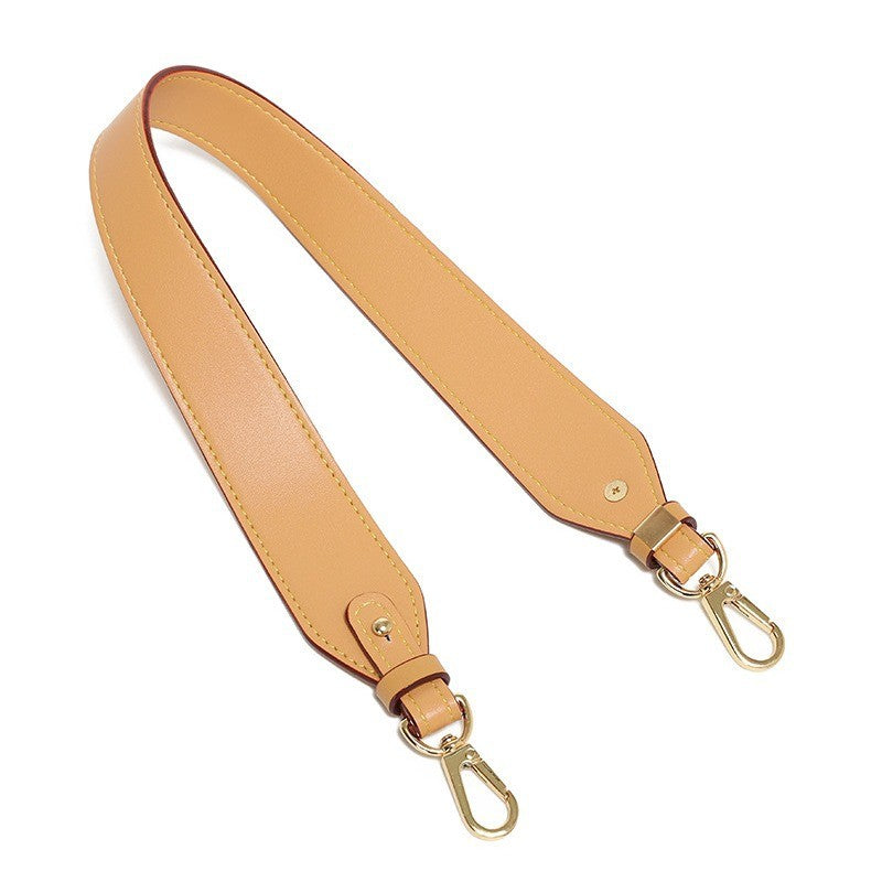 61cm PU Leather Bag Strap | Single Shoulder Underarm Strap | Amber Ebony Color | Solid Detachable Bag Accessory| Handle