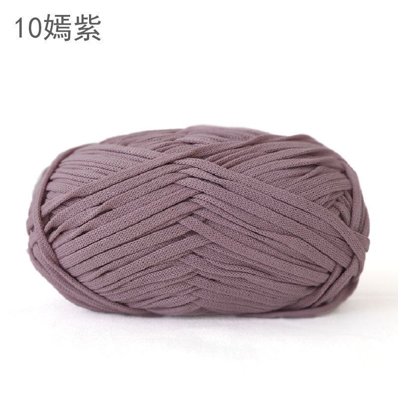 200g Flat Tape Yarn | Polyester Crochet Yarn for Bags & Hats | Ribbon Yarn | Benang Kait Beg