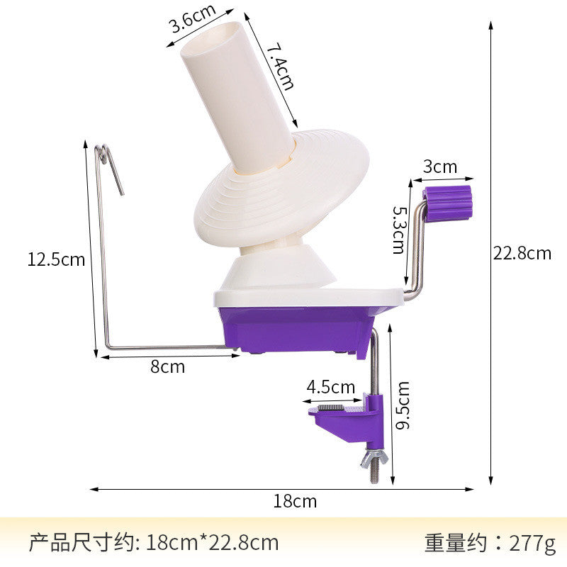 Household Yarn Winder | Tabletop Easy Hand Crank Wool Winder | Winding Tools - Mesin Penggulung Benang Meja