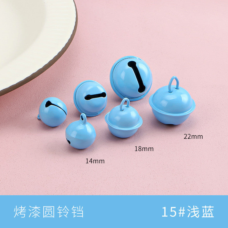 【10pcs】14–22mm Color-Painted Jingle Bell Charm | Small DIY Pendant | Keychain Accessory | Lonceng Hias Cat Warna 14–22mm