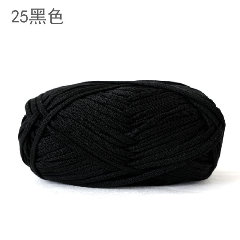 200g Flat Tape Yarn | Polyester Crochet Yarn for Bags & Hats | Ribbon Yarn | Benang Kait Beg