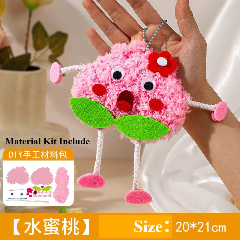 Kit Kraf Jahitan Felt DIY - Cartoon Sewing Kit- Educational DIY Wool Pendant for kids- Handmade Felt Sewing Craft Kit