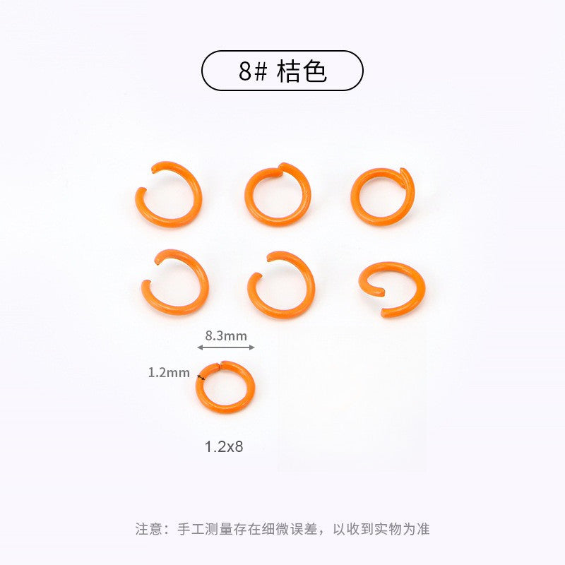 20pcs Open Jump Ring [8mm] - Metal Connector Ring | Single Loop for Keychain Materials | Cincin Penyambung Logam