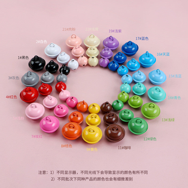 【10pcs】14–22mm Color-Painted Jingle Bell Charm | Small DIY Pendant | Keychain Accessory | Lonceng Hias Cat Warna 14–22mm
