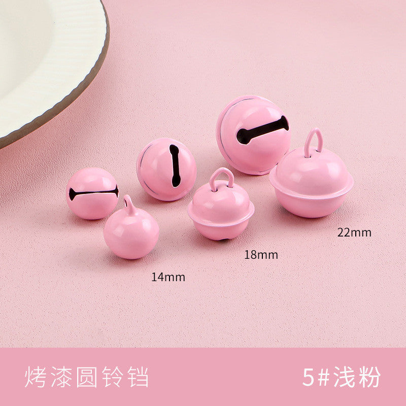 【10pcs】14–22mm Color-Painted Jingle Bell Charm | Small DIY Pendant | Keychain Accessory | Lonceng Hias Cat Warna 14–22mm