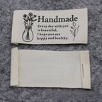 5pcs Cartoon Cute Cotton Handmade Printed Label DIY Handmade Article Collar Label Hair Band Cloth Label Trademark