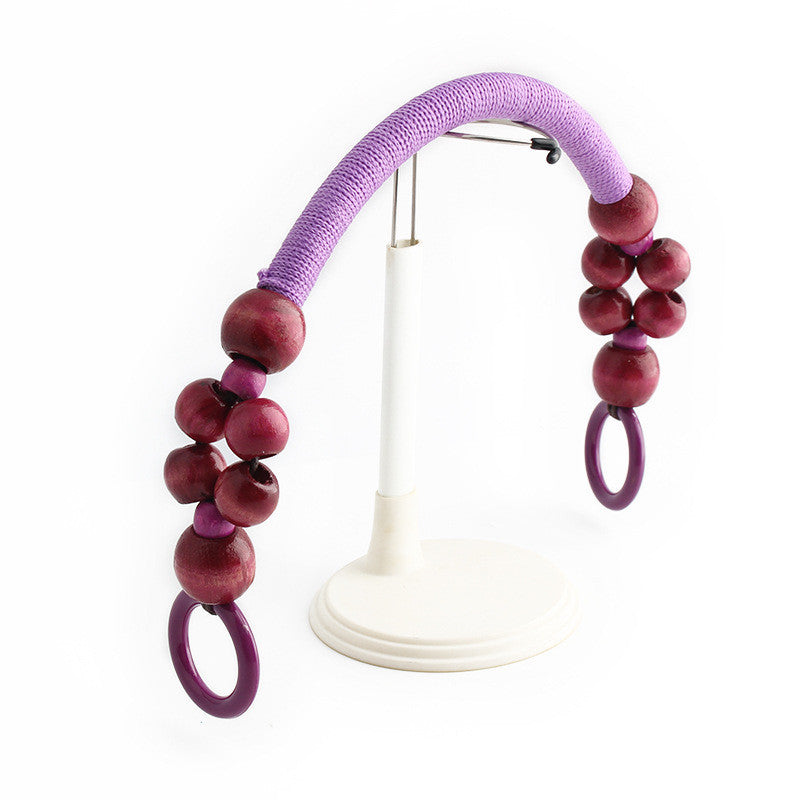 1pc Rope Bag Handle- Wooden Beads Bag Handle- Tali Beg