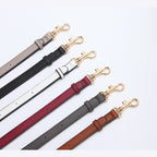 1pc Genuine Leather Bag Strap Adjustable Litchi Texture | Thin Shoulder/ Crossbody Long Strap | Replacement Bag Strap