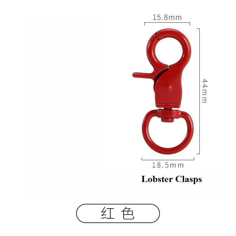 1pcs - DIY Color Painted Zinc Alloy Lobster Clasps | Keychain & Bag Accessories | Cangkuk Brg | Aksesori Gantungan Kunci
