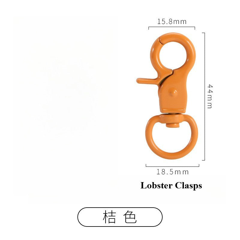1pcs - DIY Color Painted Zinc Alloy Lobster Clasps | Keychain & Bag Accessories | Cangkuk Brg | Aksesori Gantungan Kunci