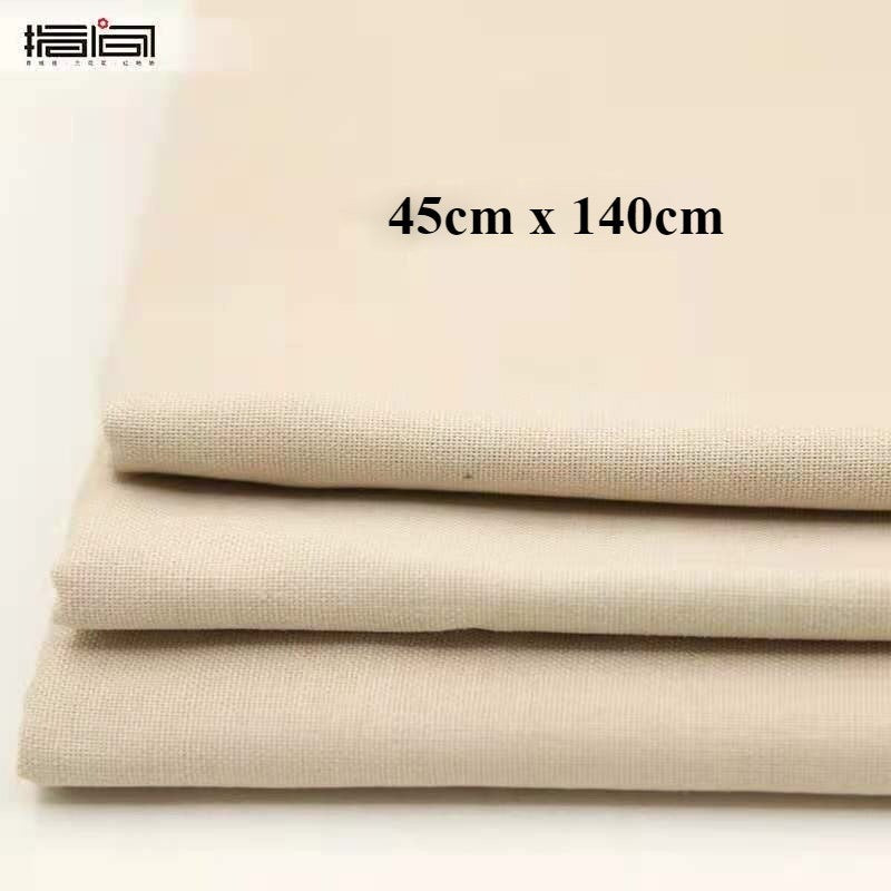 45x140cm Embroidery Linen - Plain Cotton Cloth - DIY Embroidery Fabric (Pre-Cut) 素麻布/ 刺绣专用绣布