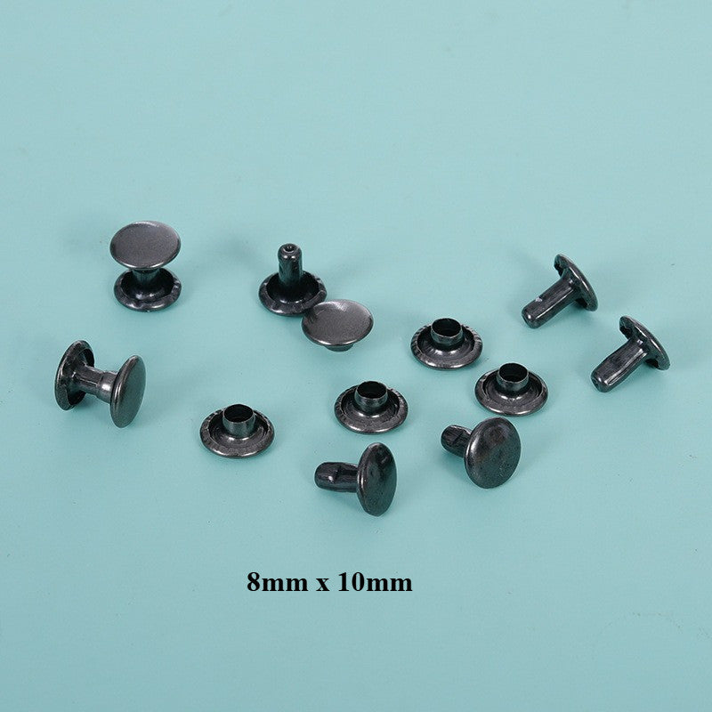 10set Metal Rivets & Screws | Round Studs | DIY Bag & Purse Accessories - Paku Rivet & Skru Logam | Stud Bulat