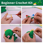 Beginner Crochet Material Kit- DIY Crochet Set-Full Knitting Tools- Crochet Starter Kit for Beginner