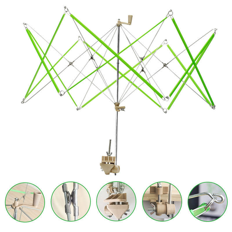 Yarn Winding Tool | Swift Yarn Umbrella Holder | Household Hand Crank Yarn Winder - Alat Penggulung Benang dan Payung
