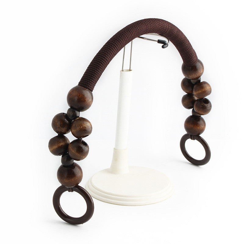 1pc Rope Bag Handle- Wooden Beads Bag Handle- Tali Beg