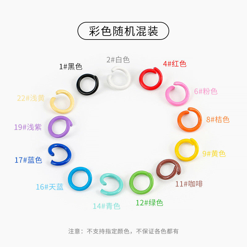 20pcs Open Jump Ring [8mm] - Metal Connector Ring | Single Loop for Keychain Materials | Cincin Penyambung Logam