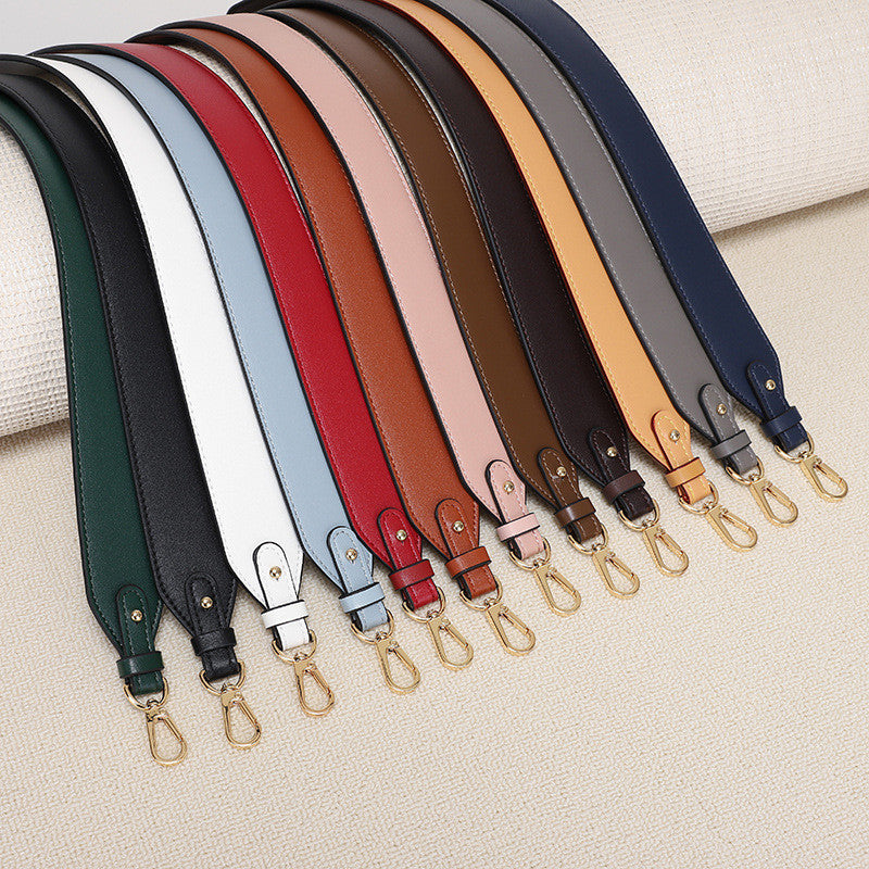 61cm PU Leather Bag Strap | Single Shoulder Underarm Strap | Amber Ebony Color | Solid Detachable Bag Accessory| Handle