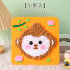 DIY Embroidery Material Kit- Beginner Friendly (3-6 years old)- Creative Hand Sewing Wool Embroidery Set
