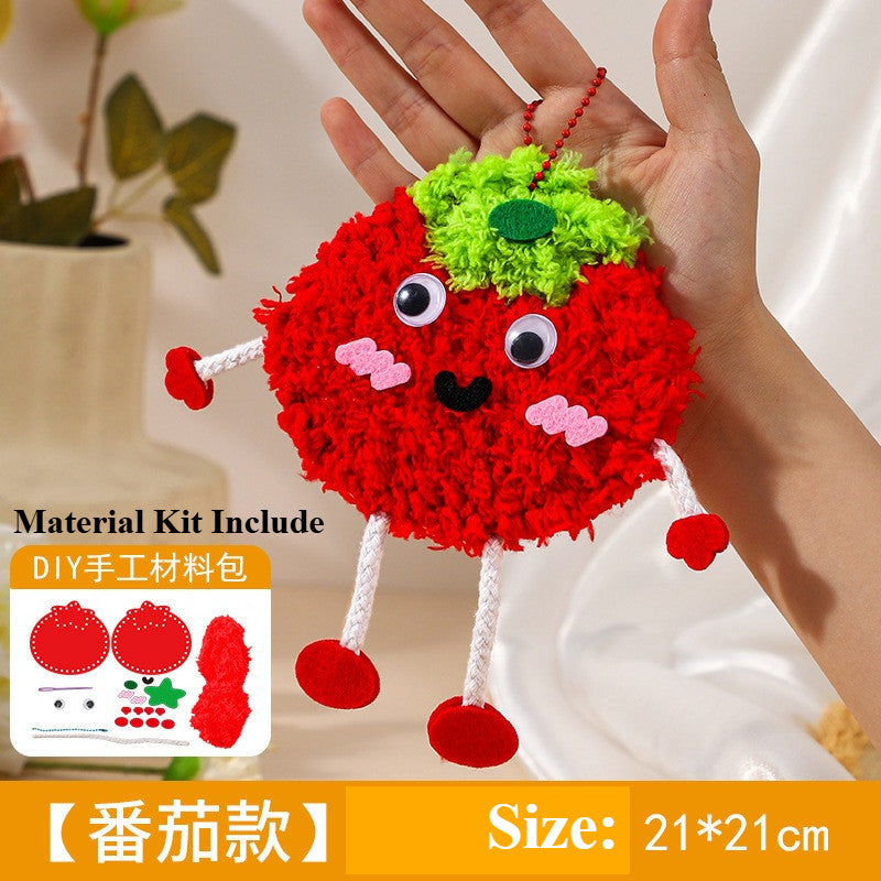 Kit Kraf Jahitan Felt DIY - Cartoon Sewing Kit- Educational DIY Wool Pendant for kids- Handmade Felt Sewing Craft Kit