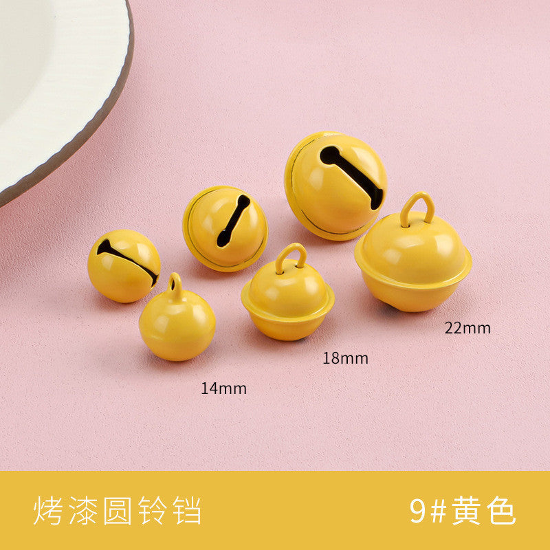 【10pcs】14–22mm Color-Painted Jingle Bell Charm | Small DIY Pendant | Keychain Accessory | Lonceng Hias Cat Warna 14–22mm