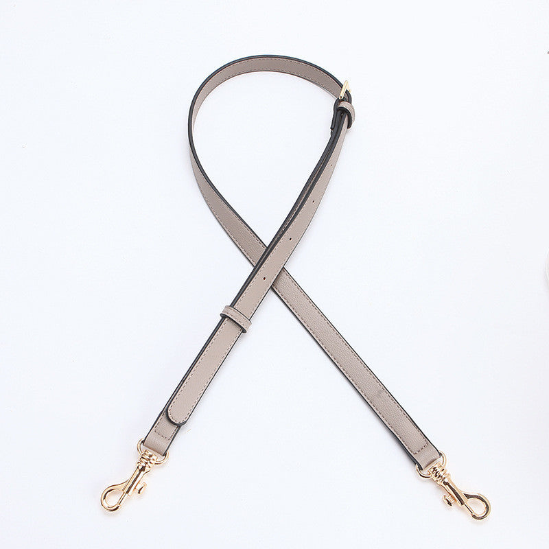 1pc Genuine Leather Bag Strap Adjustable Litchi Texture | Thin Shoulder/ Crossbody Long Strap | Replacement Bag Strap