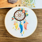 Dream Catcher Embroidery Kit- Material Pack- Needlework-DIY Cross Stitch Set-Set Sulaman Tangan