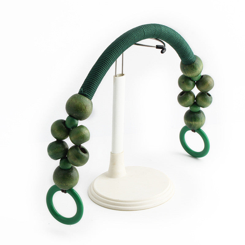 1pc Rope Bag Handle- Wooden Beads Bag Handle- Tali Beg