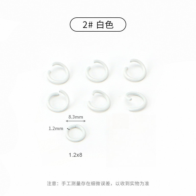 20pcs Open Jump Ring [8mm] - Metal Connector Ring | Single Loop for Keychain Materials | Cincin Penyambung Logam