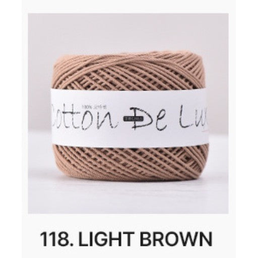 1.0mm Multi-ply Combed Cotton Yarn – DIY Crochet Yarn for Handcraft Projects| Benang Kait Beg