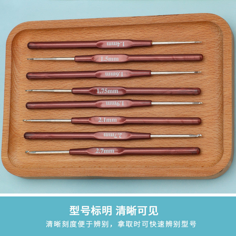 【SKC】Metal Crochet Hook with Plastic Grip Handle | Crochet Hook for Lace Yarn| Jarum Kait untuk Benang Lace
