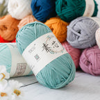 200g Flat Tape Yarn | Polyester Crochet Yarn for Bags & Hats | Ribbon Yarn | Benang Kait Beg