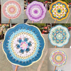 DIY Handmade Crochet Kit | Chinese Style Round Fan | Vintage Yarn Knitting Fan Craft- Pakej DIY Kipas Bulat Gaya Cina