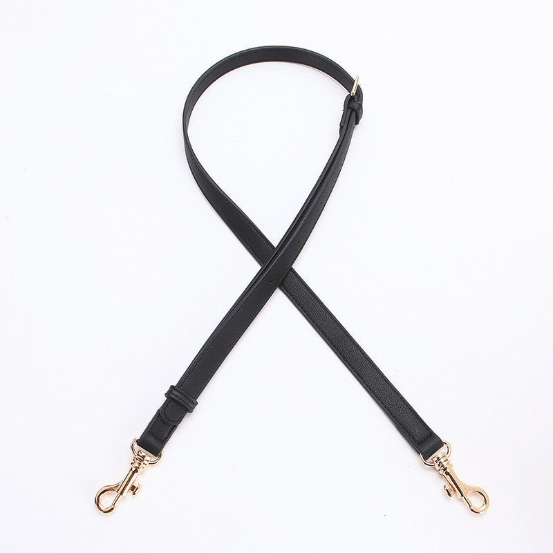1pc Genuine Leather Bag Strap Adjustable Litchi Texture | Thin Shoulder/ Crossbody Long Strap | Replacement Bag Strap