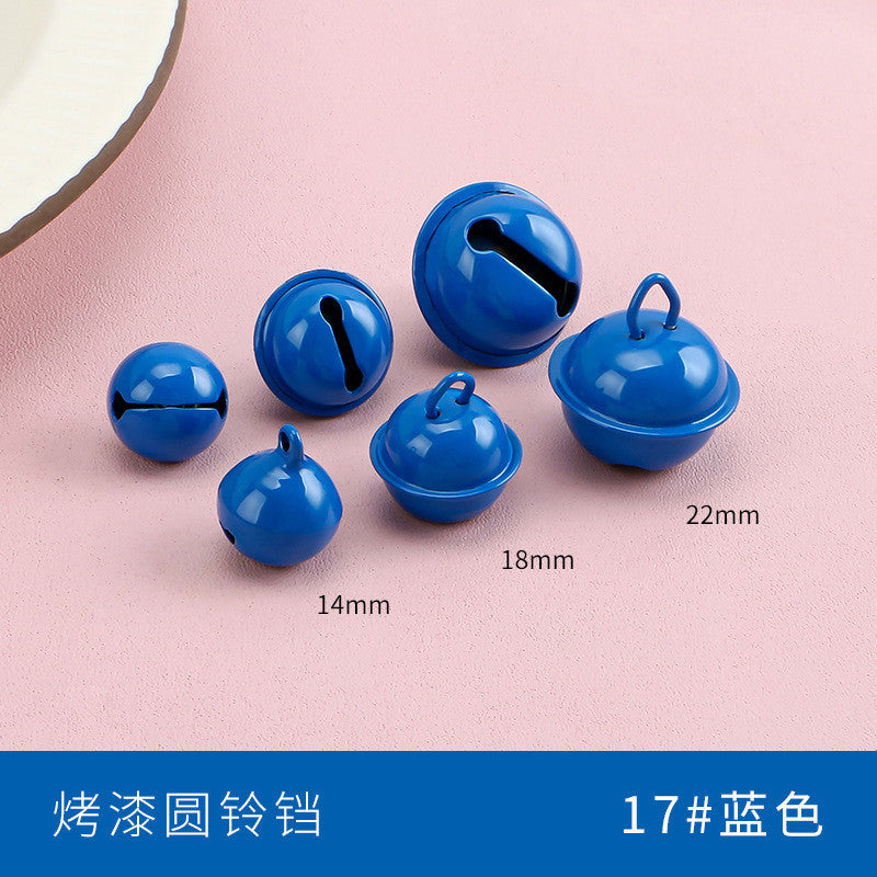 【10pcs】14–22mm Color-Painted Jingle Bell Charm | Small DIY Pendant | Keychain Accessory | Lonceng Hias Cat Warna 14–22mm