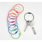 1pcs- Metallic Candy-Colored Painted Steel Wire Key Ring - Keychain- Gelung Gantungan Kunci