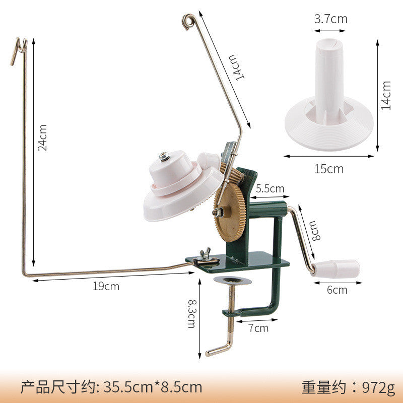 Household Yarn Winder | Tabletop Easy Hand Crank Wool Winder | Winding Tools - Mesin Penggulung Benang Meja