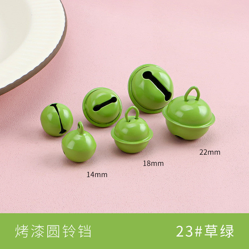 【10pcs】14–22mm Color-Painted Jingle Bell Charm | Small DIY Pendant | Keychain Accessory | Lonceng Hias Cat Warna 14–22mm
