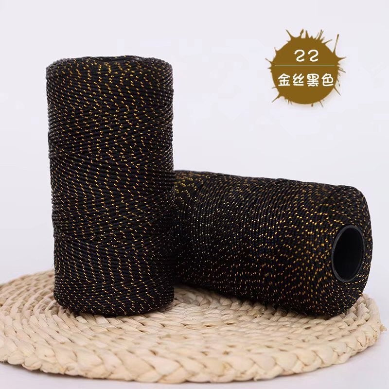 1.5mm Nylon Glitter Yarn | Shiny Nylon Yarn- Benang Kait PP | Multi-Strand Glitter Yarn
