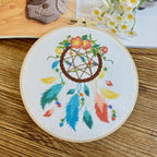 Dream Catcher Embroidery Kit- Material Pack- Needlework-DIY Cross Stitch Set-Set Sulaman Tangan