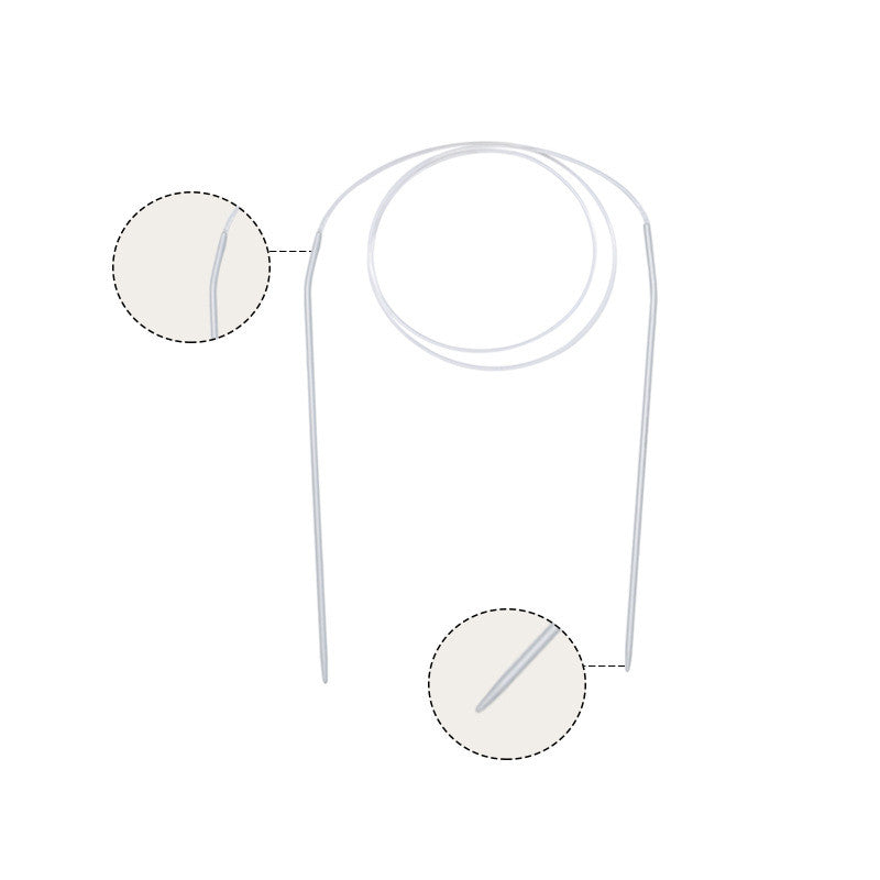 80cm Aluminum Circular Knitting Needle- Ring Needle- Knitting Tools- Crochet hook weaving needle set
