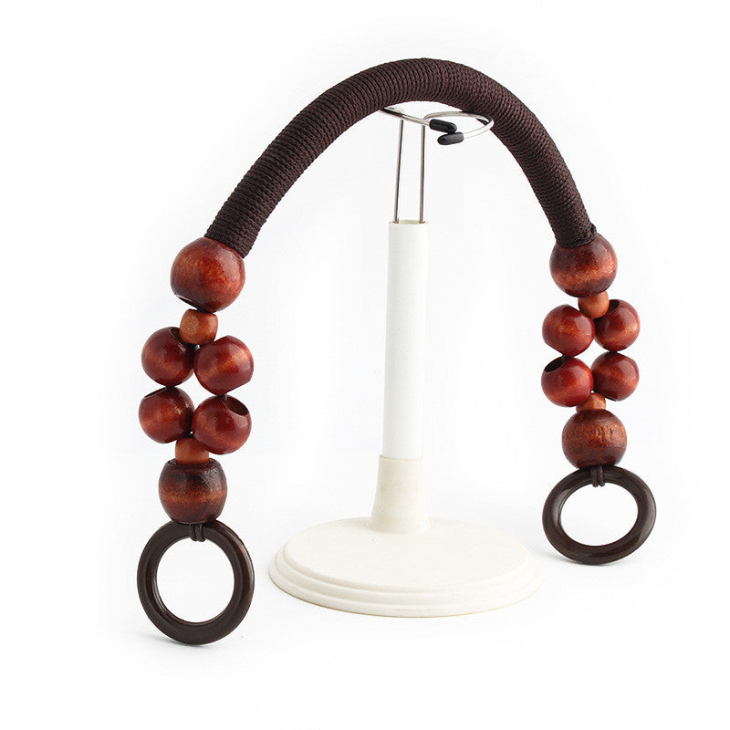 1pc Rope Bag Handle- Wooden Beads Bag Handle- Tali Beg