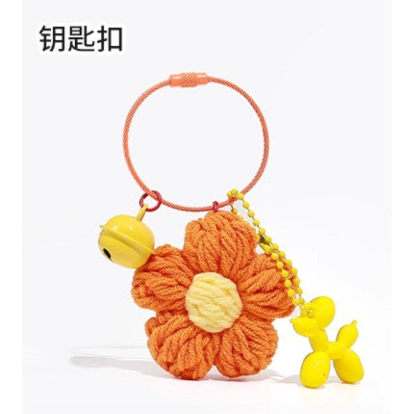 1pcs- Metallic Candy-Colored Painted Steel Wire Key Ring - Keychain- Gelung Gantungan Kunci