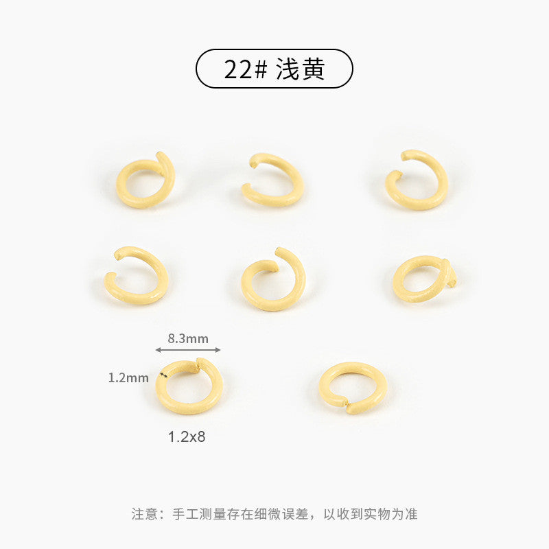 20pcs Open Jump Ring [8mm] - Metal Connector Ring | Single Loop for Keychain Materials | Cincin Penyambung Logam