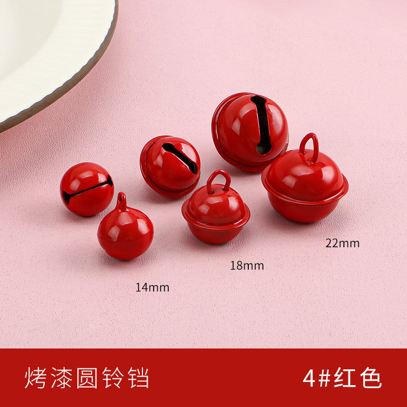 【10pcs】14–22mm Color-Painted Jingle Bell Charm | Small DIY Pendant | Keychain Accessory | Lonceng Hias Cat Warna 14–22mm