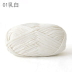 200g Flat Tape Yarn | Polyester Crochet Yarn for Bags & Hats | Ribbon Yarn | Benang Kait Beg