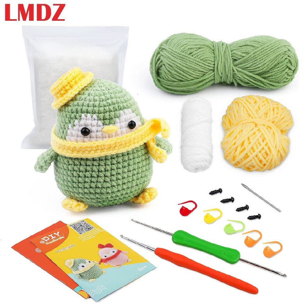 Beginner Crochet Material Kit- DIY Crochet Set-Full Knitting Tools- Crochet Starter Kit for Beginner