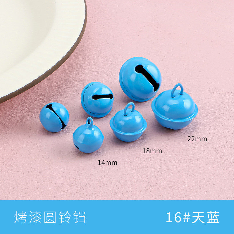 【10pcs】14–22mm Color-Painted Jingle Bell Charm | Small DIY Pendant | Keychain Accessory | Lonceng Hias Cat Warna 14–22mm