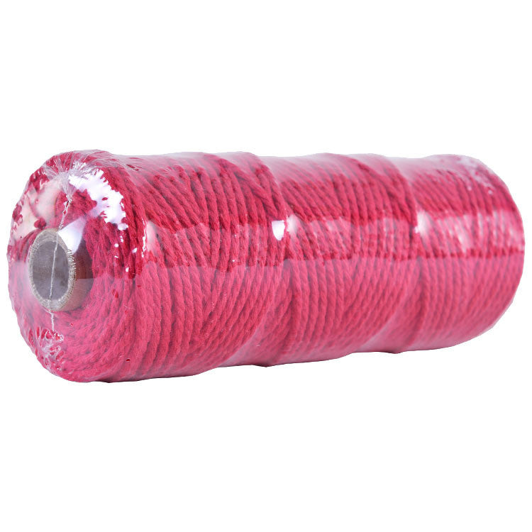 2mm Colorful Cotton Rope | DIY Macrame Craft Cord | Thick Twisted String for Wall Hanging, Wrapping & Decoration